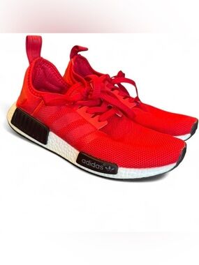 adidas Kids Red Mesh Athletic Sneakers